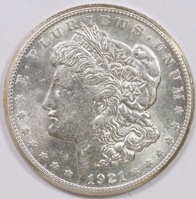 #ad 1921 S $1 Silver Morgan Dollar UNC Details Cleaned US Coin $44.99