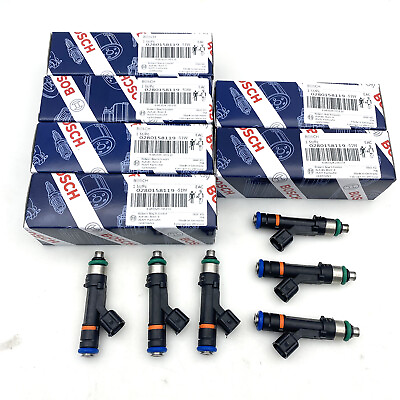 #ad 6pcs Fuel Injectors 0280158119 Fits for 07 11 Jeep Wrangler 3.8L 04861667AA New $95.00