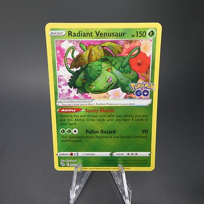 #ad Radiant Venusaur 004 078 Holo Radiant Rare Pokemon GO Pokémon TCG Near Mint NM $5.29