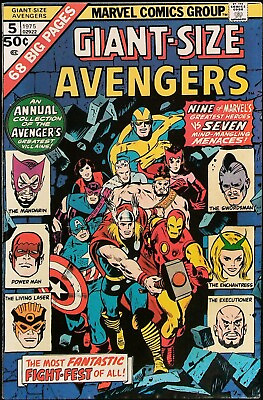 #ad Giant Sized Avenger #5 Vol 1 1975 *Reprints of Annual* Mid Grade $23.00