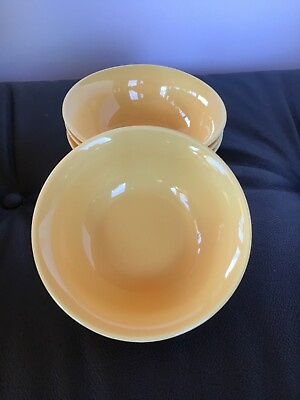 #ad HAY Rainbow bowl small yellow porcelain set of 4 $54.20