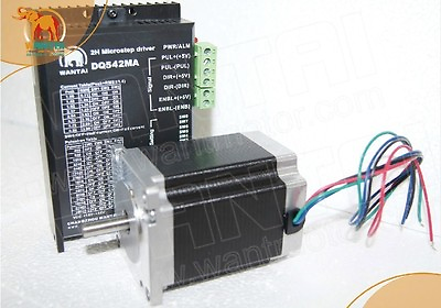 #ad Wholesale One Axis Nema23 Stepper Motor 270oz in3A4 leadsamp;Driver CNCengraving $40.00
