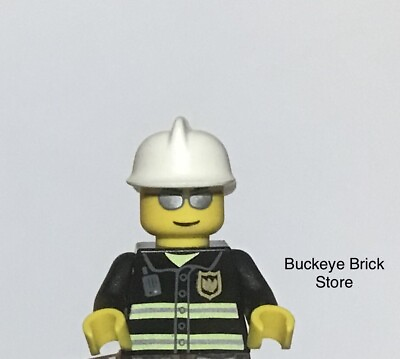#ad LEGO Town City Classic Fireman with Reflective Glasses and Hat $1.09