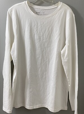 #ad #ad Pact Shirt Womens 100% Organic Cotton Long Sleeve Basic 2X WHITE $24.05