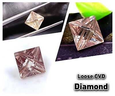 #ad F Color VVS1 Clarity Huge Diamond CVD Loose 49 Ct Certified Diamond Colorless $813.99