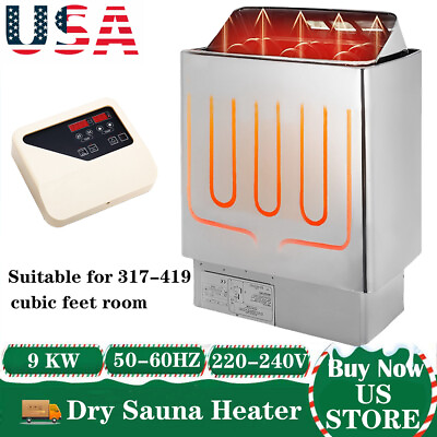 #ad 6KW 9KW Sauna Room Heater Stove Dry Spa CE certification Rust Resistant New $359.96