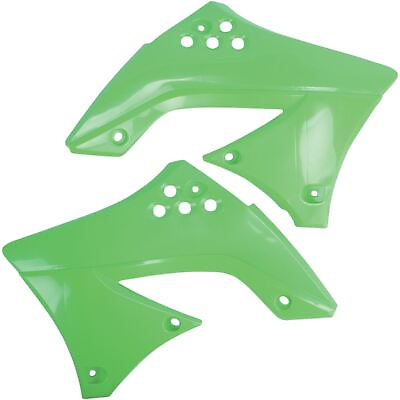 #ad UFO Plastics Radiator Shroud for Kawasaki KXF 450 #x27;09 Green KA03799 026 $53.26