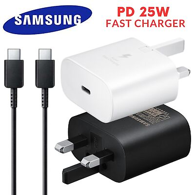 #ad Fast Charger Adapter Plug Cable For Samsung Galaxy S23 S22 S21 S20 Ultra 5G FE GBP 2.30