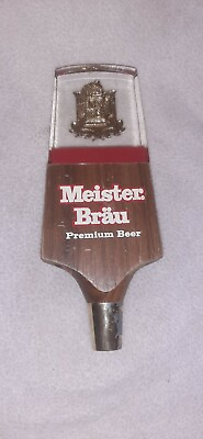 #ad Meister Brau Premium Beer Beer Tap Handle Wood Acrylic $24.99