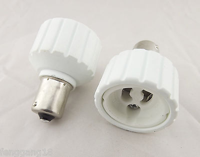 #ad 10x BA15S To GU10 Socket Base LED Halogen CFL Light Bulb Lamp Adapter Converter $24.99