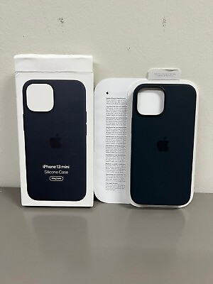 #ad NEW Open Box OEM Apple Silicone Case for iPhone 13 mini Midnight MM223ZM A $14.49