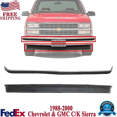 #ad Front Bumper Lower Valance amp; Molding Strip For 88 00 Chevrolet amp; GMC C K Series $142.85