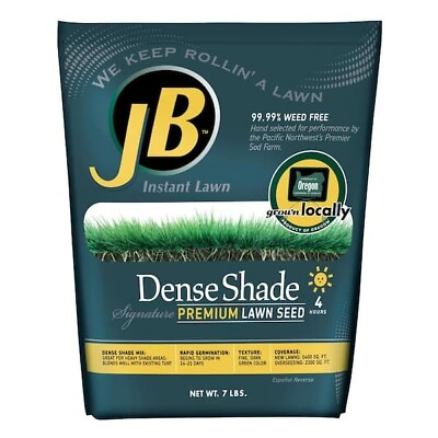 #ad BRAND NEW JB Dense Shade Grass Seed 7 lbs Bag $42.97