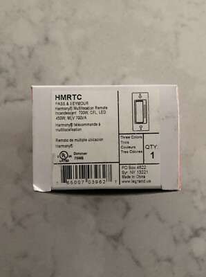 #ad HMRTC Legrand Pamp;S Radiant Multi Location Remote Dimmer White $25.00