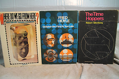 #ad lot vtg old Sci Fi THE TIME HOPPERS OCTOBER THE FIRST IS TOO LATE WHERE DO WE GO $12.99