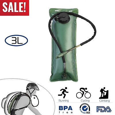 #ad Water Bladder Bag 3L Tactical Military Hiking Cycling Hydration Backpack Outdoor $12.99
