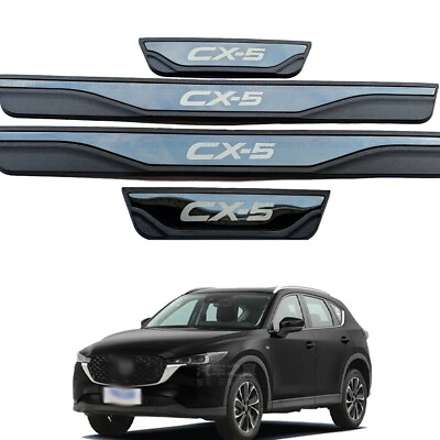 #ad For Mazda CX5 Accessories 2023 Car Door Sill Scuff Plate Protector Car Cover $29.44
