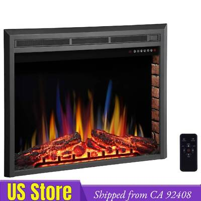 #ad 39quot; Electric Fireplace Insert Recessed Electric Stove Heater from CA 92408 $299.99