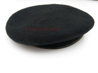 #ad NEW Extra Large 61cm 62cm Military Black Beret Army $10.75