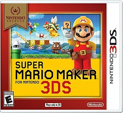 #ad Nintendo Selects 3DS Super Mario Maker New Rated E Free Shipping Bowser Luigi $12.95