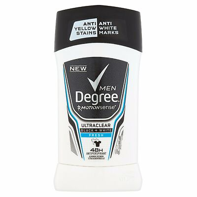 #ad Degree Men UltraClear Black White Fresh Antiperspirant Deodorant 2.7 oz $7.99