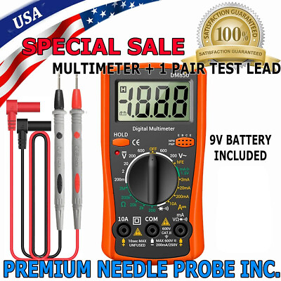 #ad #ad Digital Multimeter Voltmeter DM850 AC DC Ammeter Ohmmeter Volt Meter Tester Ohm $7.49