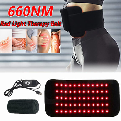 #ad 660nm 850nm Near Infrared Red Light Therapy Waist Wrap Pad Belt Pain Relief US $32.90