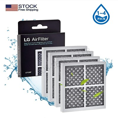 #ad 1 4 PACK LG LT120F Fresh Air 6 Month Replacement Refrigerator Air Filter New $18.99