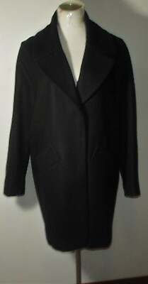 #ad Women#x27;s MARC New York Andrew Marc Black Wool Coat Size 8 $52.00