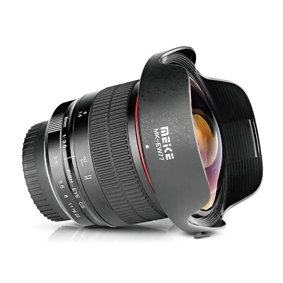 #ad Meike 8mm F3.5 Ultra Wide Angel Fisheye Lens for Canon EF Nikon F mount Camera $162.00