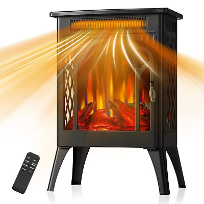 #ad Electric Fireplace Heater1500W Freestanding Infrared Heater w Remotefrom TX $149.99