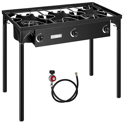#ad Portable Propane 225000 BTU 3 Burner Gas Cooker Outdoor Camping Stove Grill $99.99