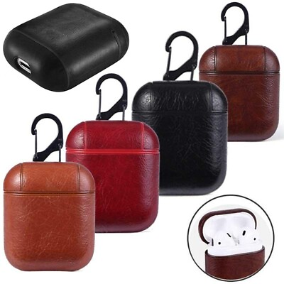 #ad Protective Leather Case For Apple Airpod Cover Anti Lost Skin Case for Airpods $4.99