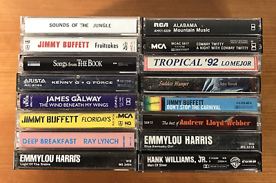 #ad Vintage Cassette Tapes Lot of 16 Various Artists $11.99