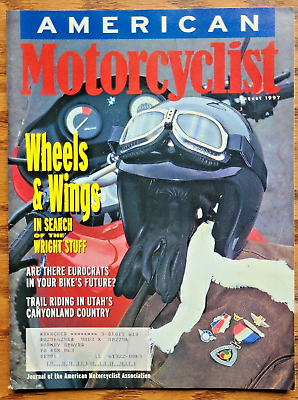 #ad American Motorcyclist Magazine August 1997 Trail Riding Utah Canyonland Country $14.95