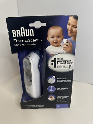 #ad Braun Thermoscan 5 Ear Thermometer IRT6500 with 21 Disposable Lens Filters NEW $39.99
