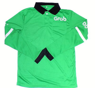 #ad Reflective long sleeved grab uniform T shirt designSize Mcolor greenpolyester $29.95