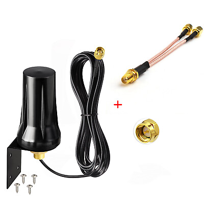 #ad Omni Dual SMA 4G LTE External Waterproof Antenna for D Link DWR 961 LTE Router $16.33