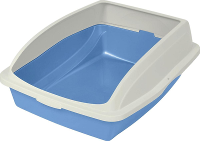 #ad Large Blue Cat Litter Box with High Sides amp; Frame $11.77