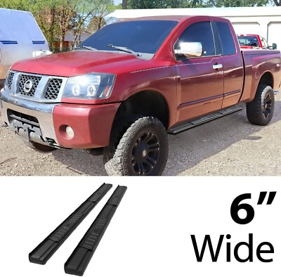 #ad Side Step Running Boards for 2004 2023 Nissan Titan king Cab Aluminium Alloy $149.99