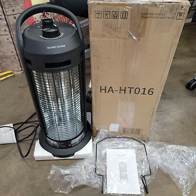 #ad Ainfox HA HT016 Black Electric Infrared Portable Space Heater W Oscillation 24quot; $32.99