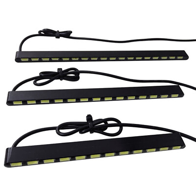 #ad Car DRL Daytime Running Lights Car Daylight Styling SMD Fog Led Strip12 14 18LED $6.52
