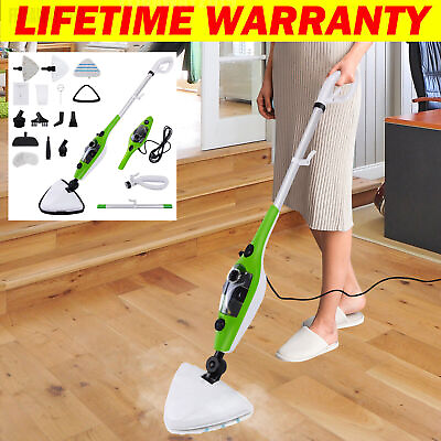 #ad 10 in 1 Electric Hot Steam Mop Cleaner for Hardwood Tile Laminate Floors Glass $66.37