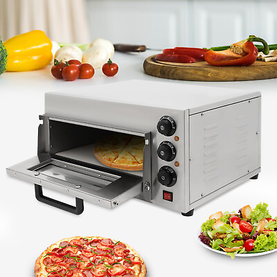 #ad Stainless Steel Electric Pizza Oven Single Deck Bakery Oven Catering Equipment $161.10