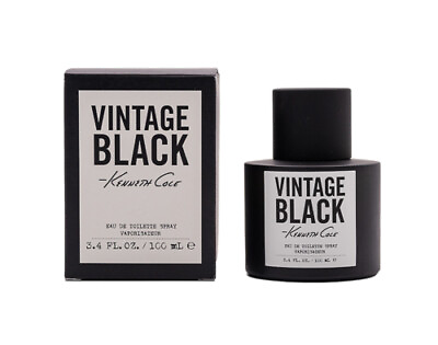 #ad Black Vintage by Kenneth Cole 3.4 oz EDT Cologne for Men New In Box $28.25