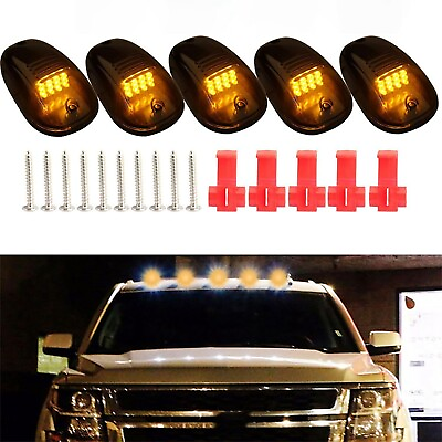 #ad 1PC No Drill Cab Lights Roof Lights For Trucks Wireless Cab Lights For Truck $42.99
