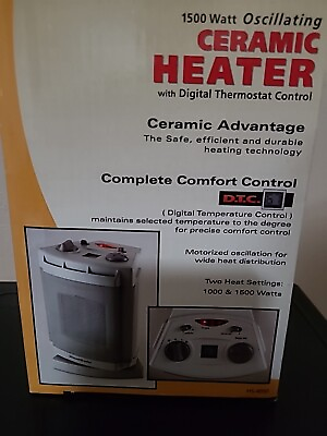 #ad Portable Heater Fan1500W Portable Space Heater Oscillating Electric Heater $50.00
