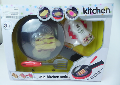 #ad NEW Kitchen Toy Playset Food Changes Color Mini Kitchen Cooking Set $15.33
