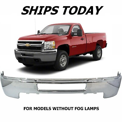 #ad NEW Chrome Front Bumper For 2011 2014 Chevy Silverado 2500HD 3500HD SHIPS TODAY $286.10