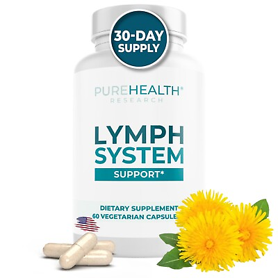 #ad Lymphatic Support Lymphatic Supplement To Reduce Swelling PureHealth Research $48.97